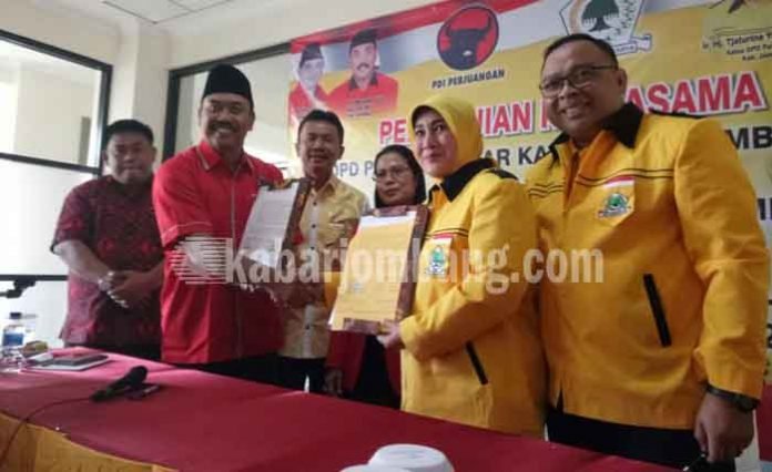 PDIP dan Golkar Jombang teken kerjasama