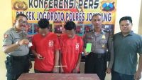 Dua tersangka pil koplo di Polsek Jogoroto Jombang