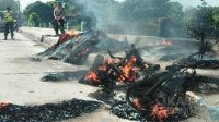 Sepeda motor dan muatannya terbakar di Jombang