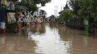 Banjir di Dusun Beluk, Desa Jombok, Kecamatan Kesamben, Kabupaten Jombang, hingga hari ketiga belas belum surut Rabu (13/1/2021). KabarJombang.com/Anggraini/