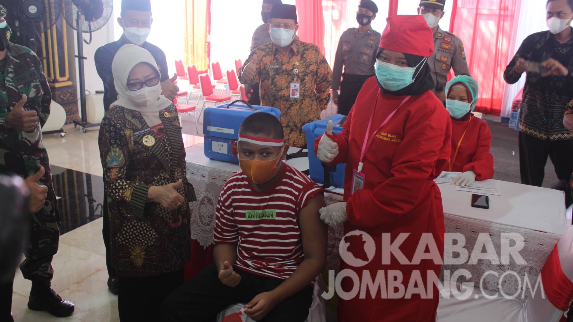 Hore! Penyandang Disabilitas Terima Vaksin Covid-19 dari Pemkab Jombang