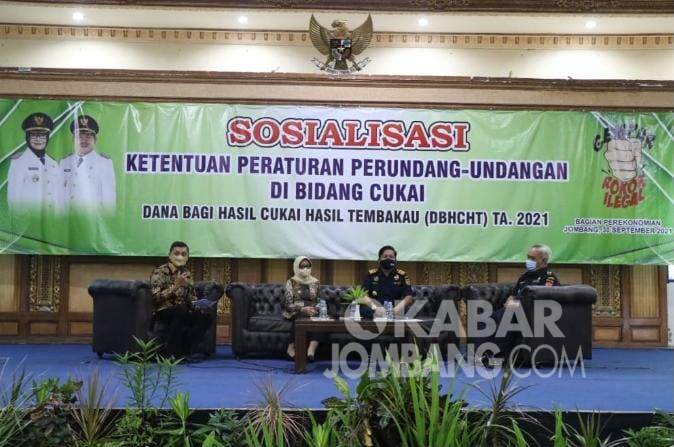 Sinergi Pemkab Jombang Dan Bea Cukai Kediri Sosialisasikan Penggunaan DBHCT