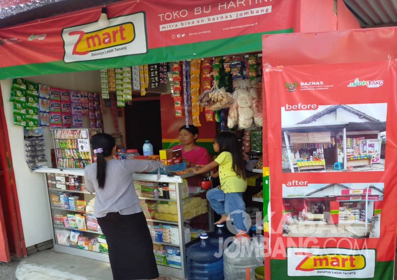 Toko Z-Mart program bantuan Baznas Kabupaten Jombang,