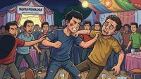 Pemuda mengamuk di hajatan
