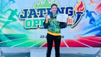 Atlet lompat jauh Jombang