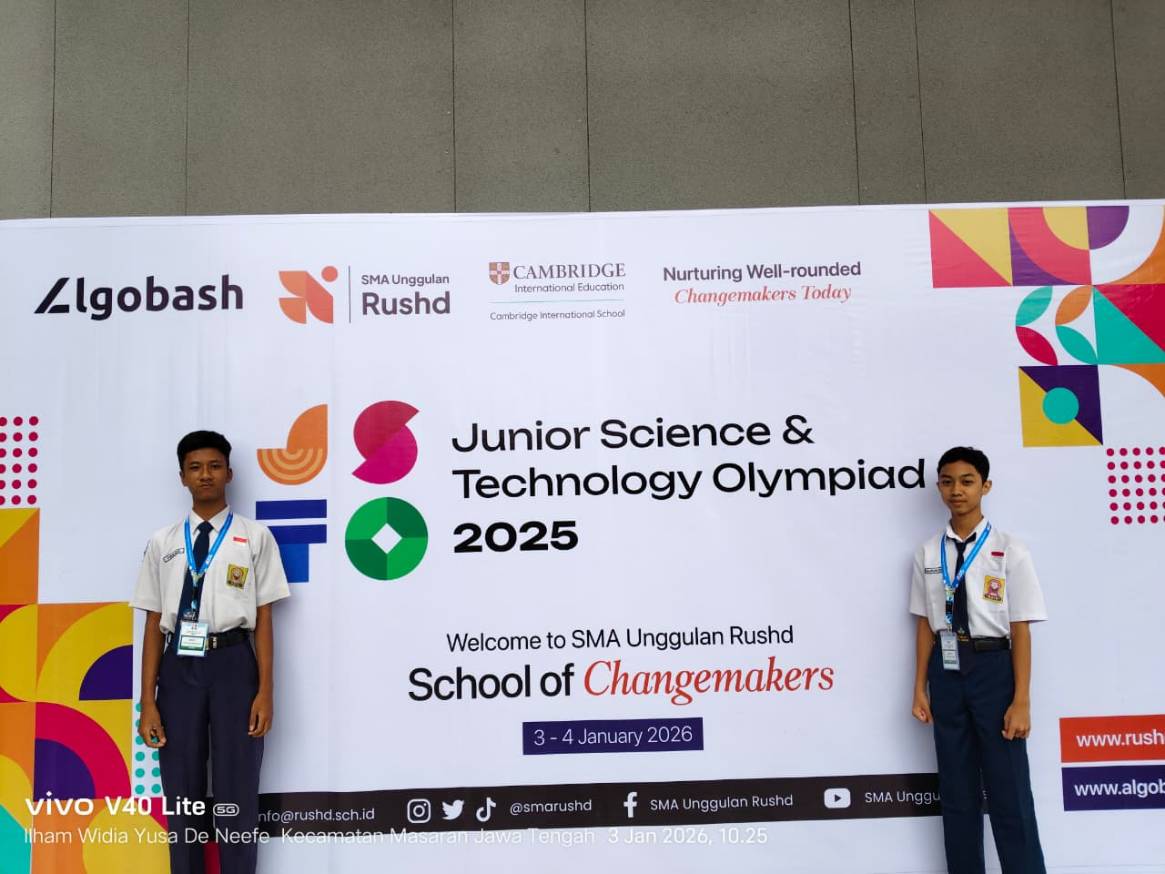 Perwakilan SMPN 1 Diwek ajang Junior Science and Technology Olympiade Tingkat Nasional di Sragen